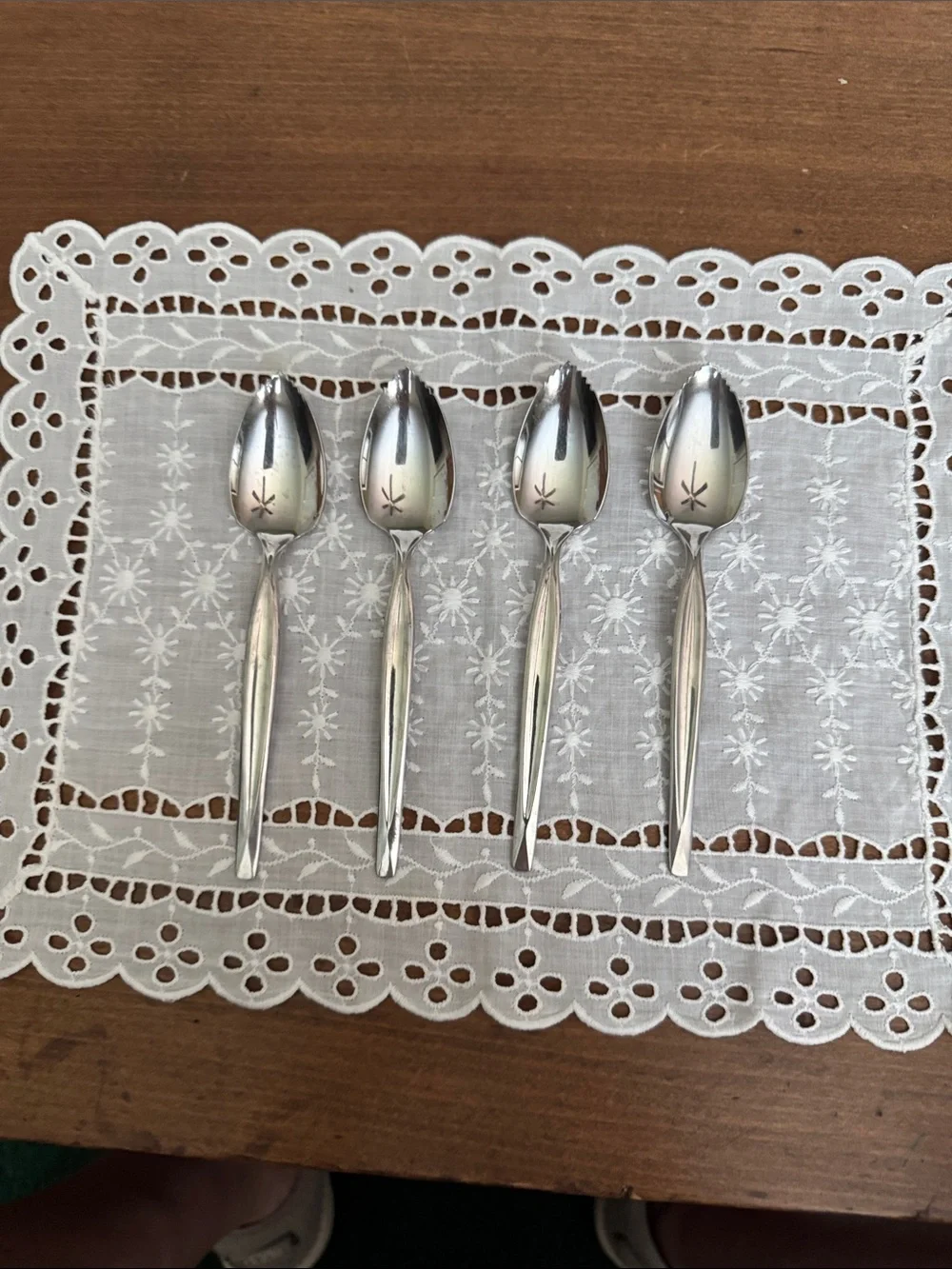 Stainless Steel Grapefruit Spoons - Set of 4